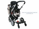 Rebel Q AIR with optional Siesta toddler seat and Hitch Hiker